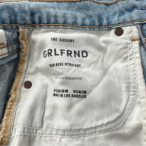 GRLFRND Cassidy Mid Rise Straight in Park Slope - Picture 7 of 10